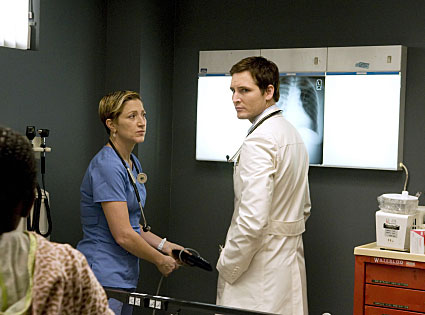 Nurse Jackie, Edie Falco, Peter Facinelli Nurse Jackie, Edie Falco, Peter Facinelli